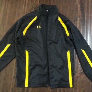 NEW Under Armour Black/yellow Windbreaker Size L